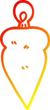 Bir insan tarafından çizilmiş karikatür ağacının sıcak çizgi çizimi