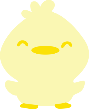 Bir insan tarafından çizilmiş küçük bir piliç