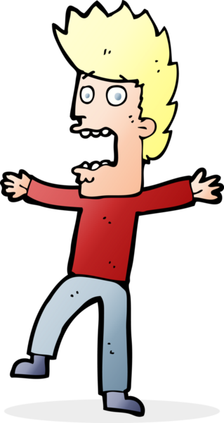 Bir insan tarafından çizilmiş karikatür.