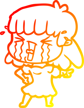 Bir insan tarafından çizilmiş bir karikatür kadın çizimi