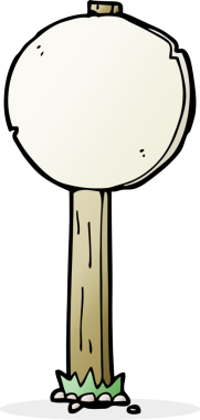 Bir insan tarafından çizilmiş çizgi tabela.