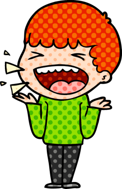 Bir insan tarafından çizilmiş gülen adam.