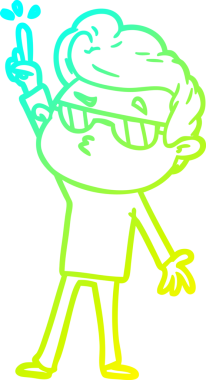 Bir insan tarafından çizilmiş karikatür karikatürü.