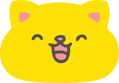 Bir insan tarafından çizilmiş şirin bir kedi yüzü.