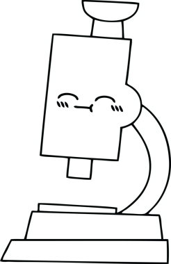 Bir insan tarafından çizilmiş bir mikroskop çizimi