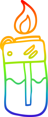 gökkuşağı gradyan çizgi çizimi bir insan tarafından çizilmiş bir çizgi sigara çakmağı