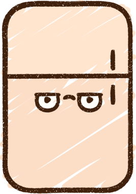 Bir insan tarafından çizilen Buzdolabı Tebeşiri