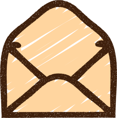 Bir insan tarafından çizilmiş Zarf Tebeşirini Aç