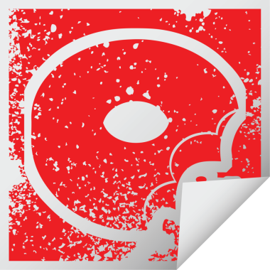 Bir insan tarafından çizilmiş ısırılmış çörek grafik vektör resimleme simgesi