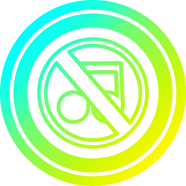 havalı gradyan bir insan tarafından çizilmiş müzik dairesel simgesi yok