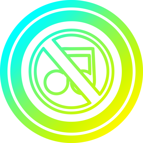 havalı gradyan bir insan tarafından çizilmiş müzik dairesel simgesi yok