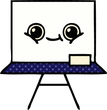 Bir insan tarafından çizilmiş beyaz bir karikatür.