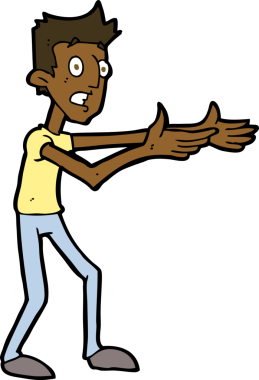 Çizgi film adamı umutsuzca bir insan tarafından çizilmiş