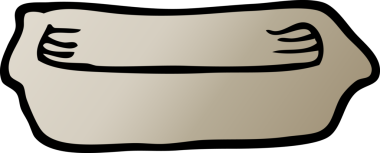 vektör gradyan çizim bir insan tarafından çizilmiş boş tepsi