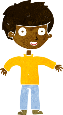 Bir insan tarafından çizilmiş mutlu bir adam.