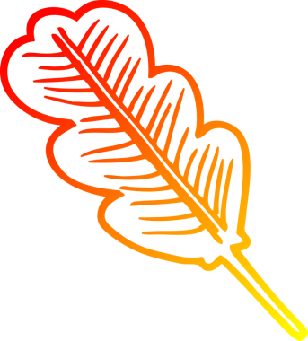 Bir insan tarafından çizilen çizgi filmin sıcak gradyan çizimi