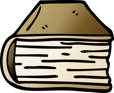 Bir insan tarafından çizilmiş eski bir kitap.