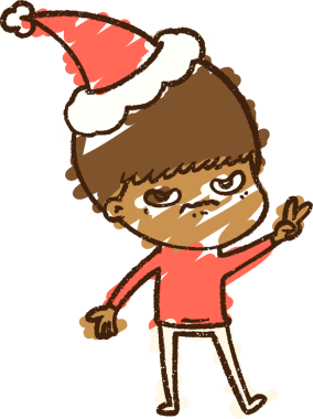 Bir insan tarafından çizilen Noel Adam Tebeşiri