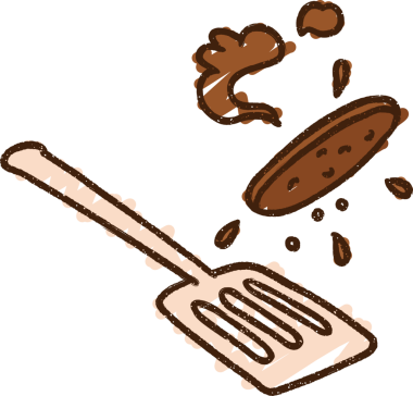 Bir insan tarafından çizilmiş Burger Tebeşiri