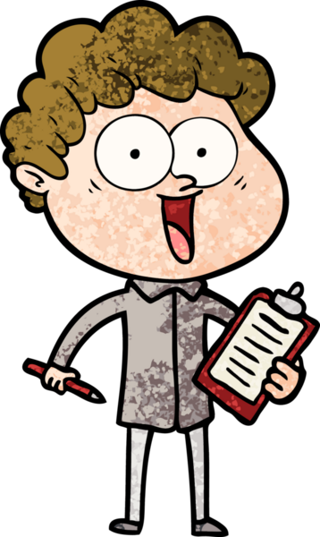 Bir insan tarafından çizilmiş mutlu bir adam.