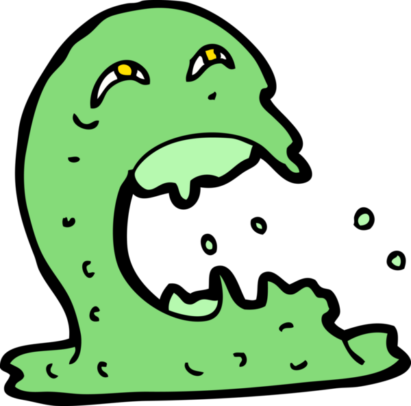 Bir insan tarafından çizilmiş iğrenç bir hayalet.