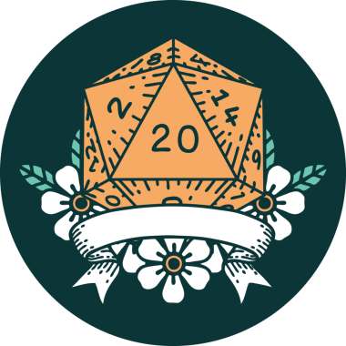 Bir insan tarafından çizilen 20 kritik vuruşun simgesi