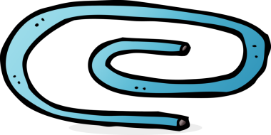 Bir insan tarafından çizilmiş bir ataç.