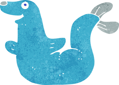 Bir insan tarafından çizilmiş karikatür mührü