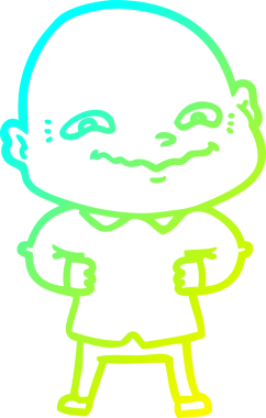 Bir insan tarafından çizilmiş ürpertici bir çizgi film çizimi.