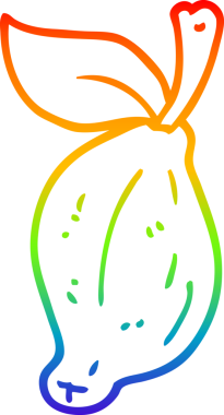 Bir insan tarafından çizilmiş organik limon çizgi çizimi