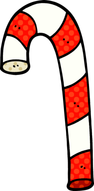 bir insan tarafından çizilmiş karikatür xmas şeker çubuğu