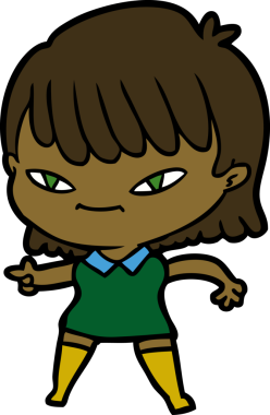 Bir insan tarafından çizilmiş bir karikatür.