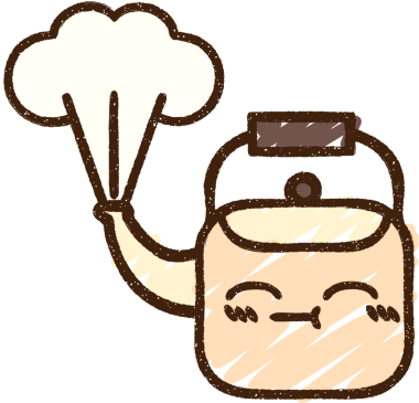 Bir insan tarafından çizilen Sıcak Kettle Tebeşiri