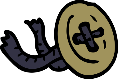 bir insan tarafından çizilmiş karalama düğmesi