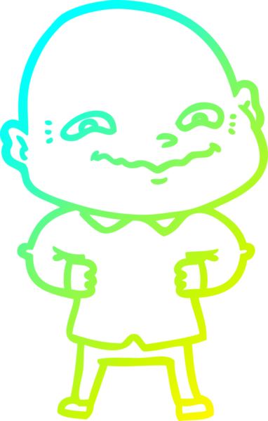 Bir insan tarafından çizilmiş ürpertici bir çizgi film çizimi.