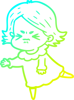 Bir insan tarafından çizilmiş kızgın bir karikatür çizimi.