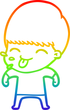 gökkuşağı gradyan çizgisi bir insan tarafından çizilmiş komik bir çizgi çocuk çizimi