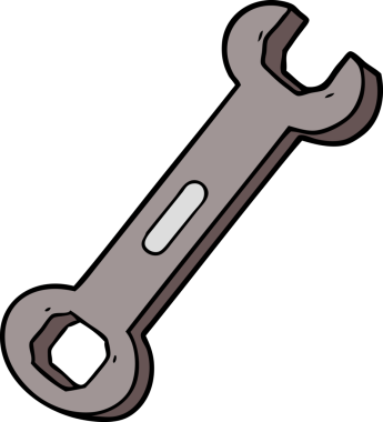 Bir insan tarafından çizilmiş çizgi film anahtarı.