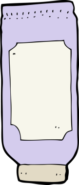 Bir insan tarafından çizilmiş çizgi film losyonu.