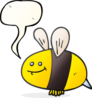 Bir insan tarafından çizilmiş serbest konuşma balonu çizgi film arısı