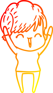 Bir insan tarafından çizilmiş gülen bir karikatür çizimi.