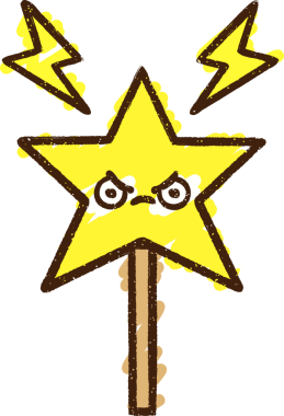 Bir insan tarafından çizilen sihirli değnek tebeşiri