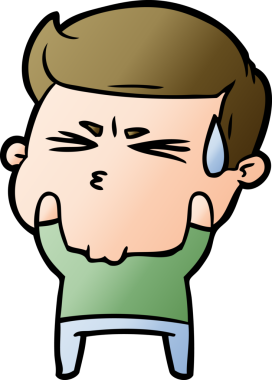 Bir insan tarafından çizilmiş, hayal kırıklığına uğramış bir adam.