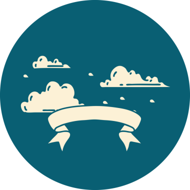 Bir insan tarafından çizilmiş yüzen bir dövme biçiminin simgesi