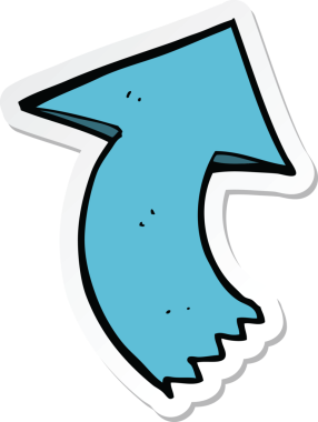 Bir insan tarafından çizilmiş bir çizgi filmin çıkartması.