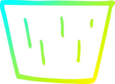 Bir insan tarafından çizilmiş soğuk gradyan çizgisi.