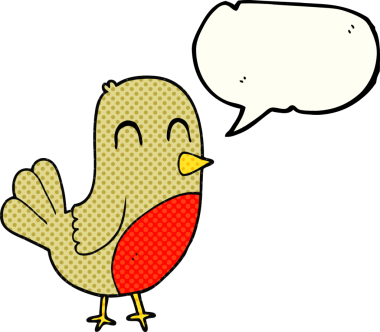 Bir insan tarafından çizilmiş serbest çizilmiş çizgi roman konuşma balonu robin