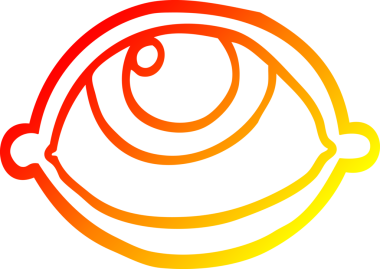 Bir çizgi filmin sıcak gradyan çizimleri. Hepsi bir insan tarafından çizilmiş.