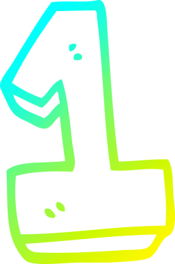 Bir insan tarafından çizilmiş bir karikatürün soğuk gradyan çizimi