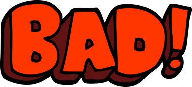 Bir insan tarafından çizilmiş kötü karalama kelimesi.